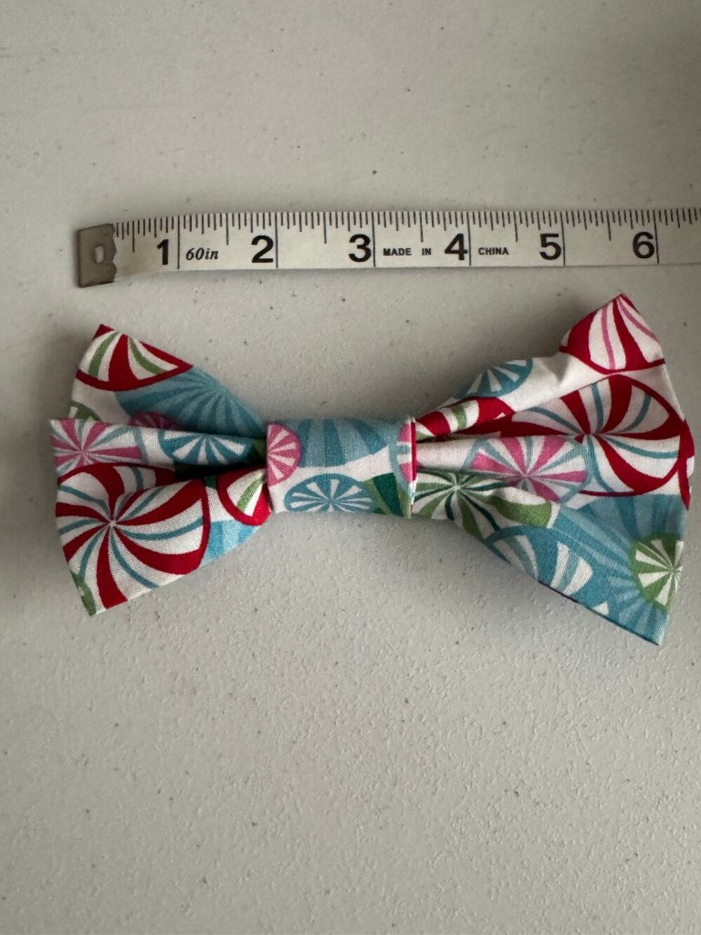 Large Christmas Candy Bowtie - HANDMADE